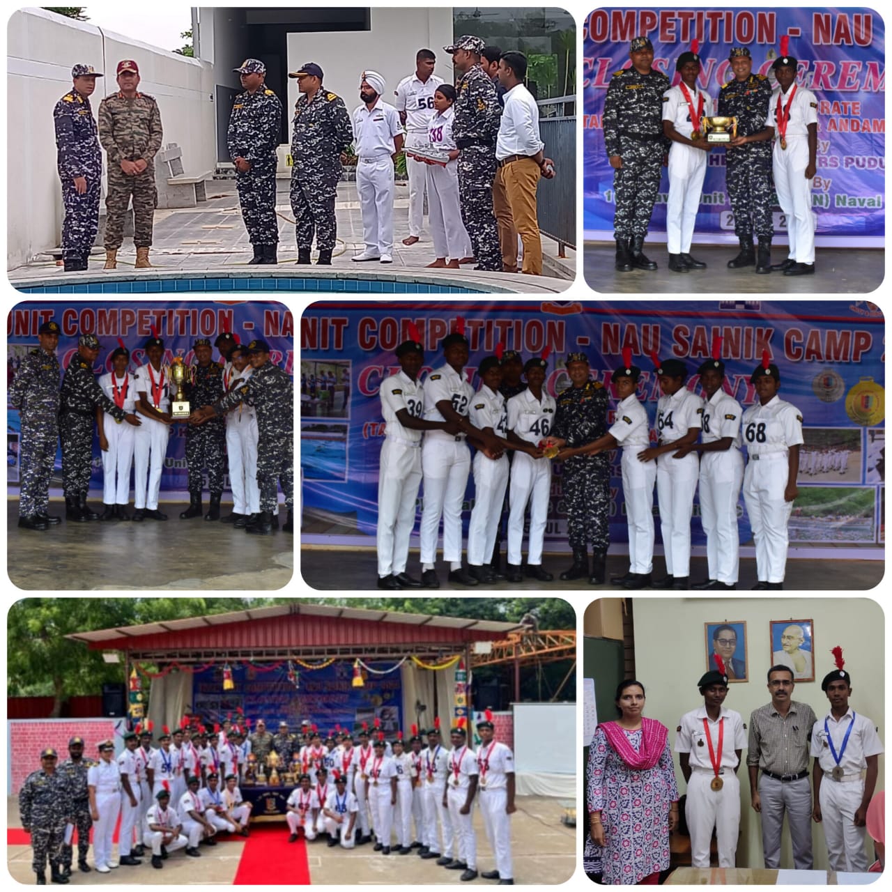 3 gold medals (girls) and 2 silver medals (boys) in boat pulling competition, 3 gold medals in boat rigging competition, 1 gold in firing, 3 gold medals in drill competition, 2 gold medals (boys and girls) in Semaphore competition and 1 silver medal in Ship Modelling competition