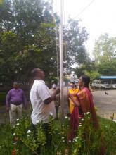 Flag Hoisting in PIPMATE on account of Puducherry Liberation Day on November 1st 2020
